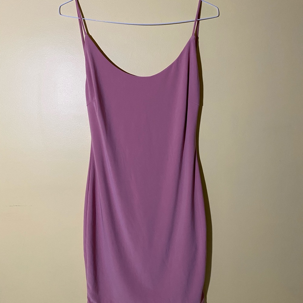 New pink backless spaghetti straps bodycon